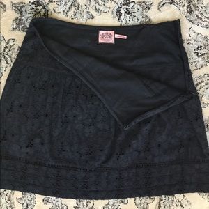 Juicy Couture embroidered A-line skirt